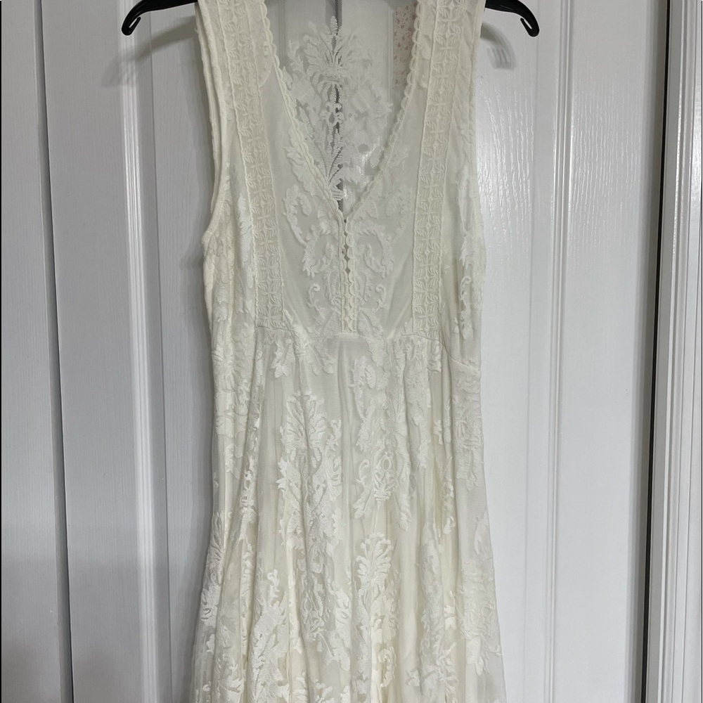 Free People Embroidered Mesh Reign Over Me Dress
